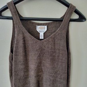 Talbots cardigan and sleeveless knit 2 piece